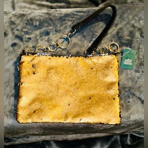 *New* Gold & Black Sequin Women’s HandBag